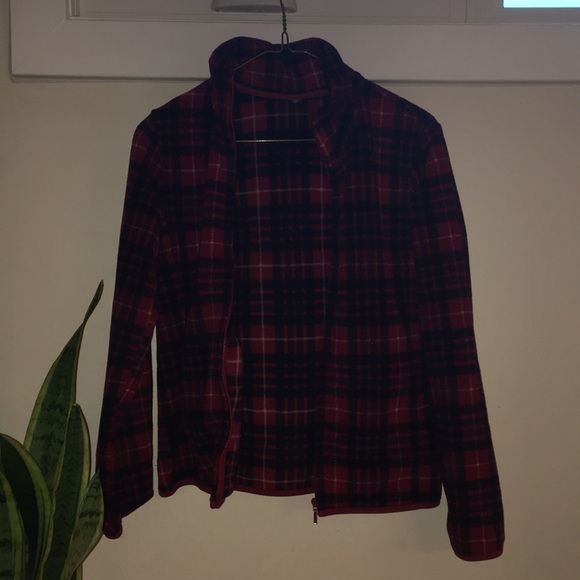 Fleece Plaid UNI QLO Sweater - Picture 1 of 4